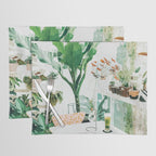 Junglow, Urban Jungle Botanical Home decor, Tropical Plants Interior Design Plant Lady Painting Placemat Gallery Image 1