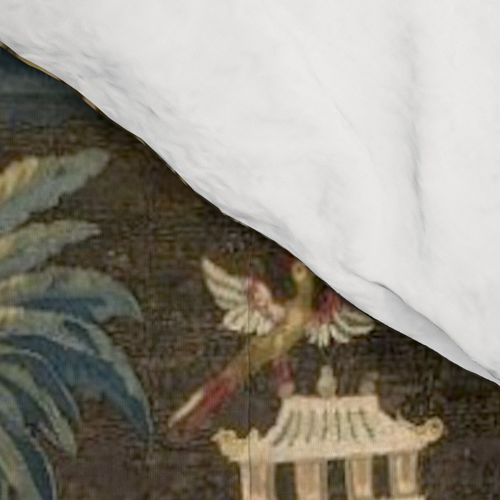 Antique 18th Century Chinoiserie Landscape Tapestry Comforter Gallery Image 4