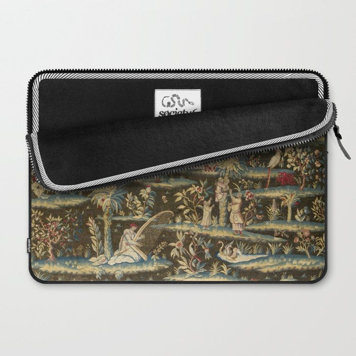 Antique 18th Century Chinoiserie Landscape Tapestry Laptop Sleeve Gallery Image 2