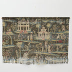 Antique 18th Century Chinoiserie Landscape Tapestry Wall Hanging Gallery Image 1