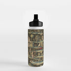 Antique 18th Century Chinoiserie Landscape Tapestry Water Bottle Gallery Image 2