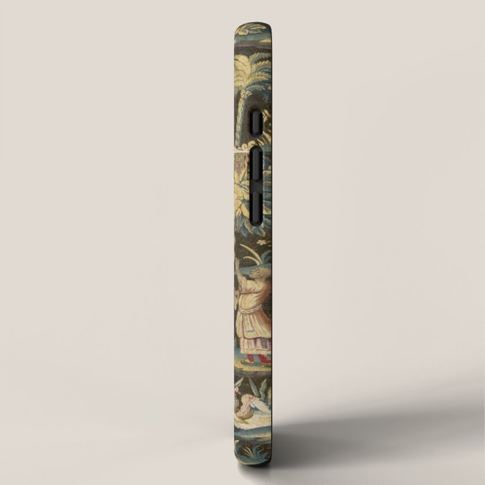 Antique 18th Century Chinoiserie Landscape Tapestry iPhone Case Gallery Image 2