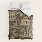 Antique 18th Century Chinoiserie Landscape Tapestry Duvet Cover Gallery Image 6