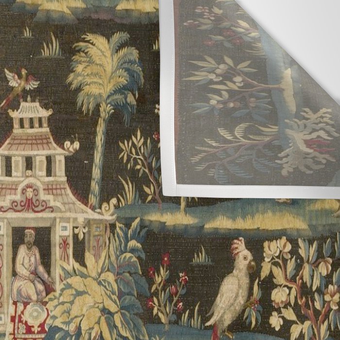 Antique 18th Century Chinoiserie Landscape Tapestry Wall Tapestry Gallery Image 3