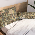 Antique 18th Century Chinoiserie Landscape Tapestry Pillow Sham Gallery Image 2