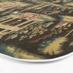 Antique 18th Century Chinoiserie Landscape Tapestry Bath Mat Gallery Image 3