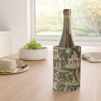 Antique 18th Century Chinoiserie Landscape Tapestry Wine Chiller Gallery Image 4