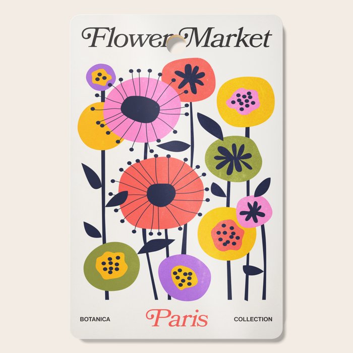 Paris: Botanica Edition | Flower Market Cutting Board Gallery Image 1