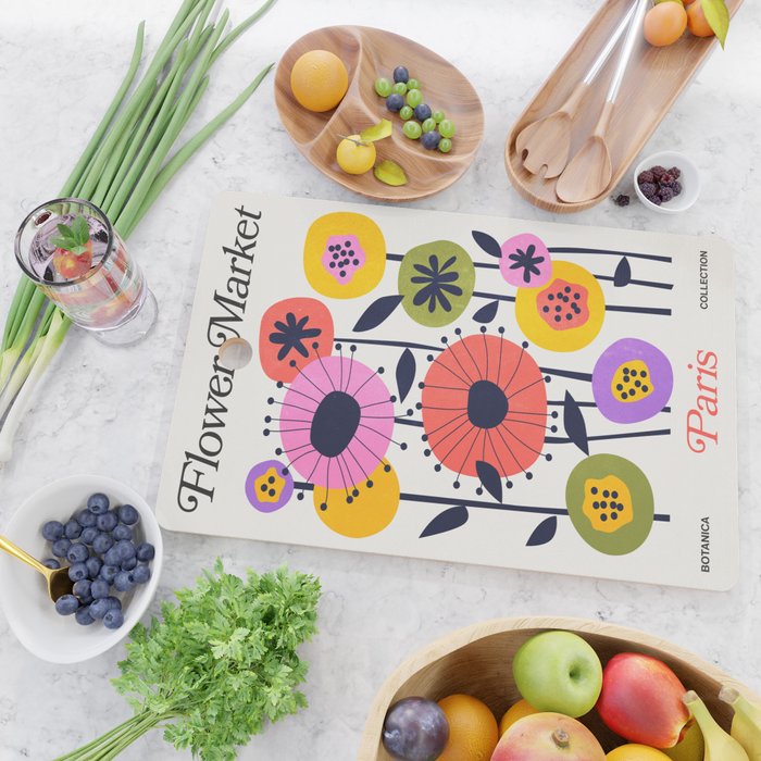 Paris: Botanica Edition | Flower Market Cutting Board Gallery Image 2