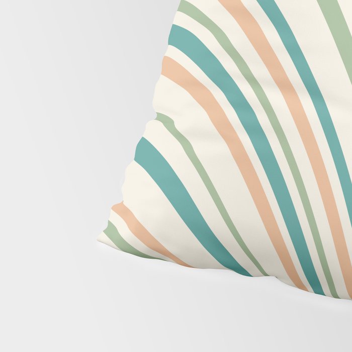 Wavy Stripes XXVI - Natural Boho Pillow Sham Gallery Image 4