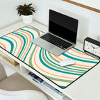 Wavy Stripes XXVI - Natural Boho Desk Mat Gallery Image 2