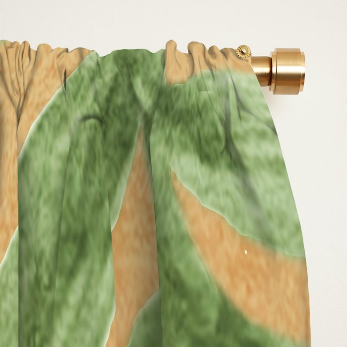 Abstract Tropical Art VII Window Curtain Gallery Image 2