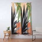 Abstract Tropical Art VII Window Curtain Gallery Image 5