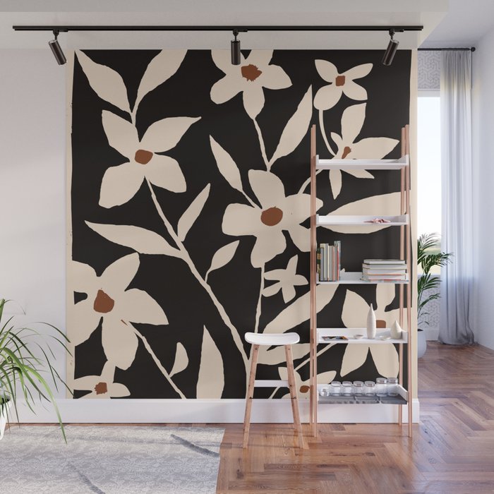 Abstract Minimal Flowers 29 Wall Mural Gallery Image 1