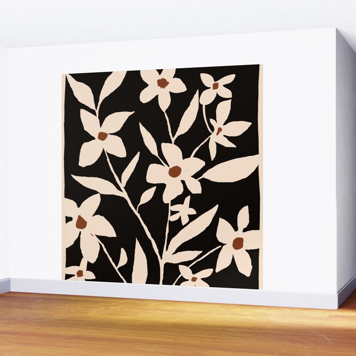 Abstract Minimal Flowers 29 Wall Mural Gallery Image 2