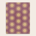 Boho Summer Sun Pattern XI Mauve and Neutral Yellow Notebook Gallery Image 4