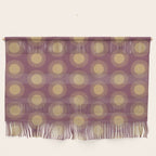 Boho Summer Sun Pattern XI Mauve and Neutral Yellow Wall Hanging Gallery Image 1