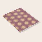 Boho Summer Sun Pattern XI Mauve and Neutral Yellow Notebook Gallery Image 2