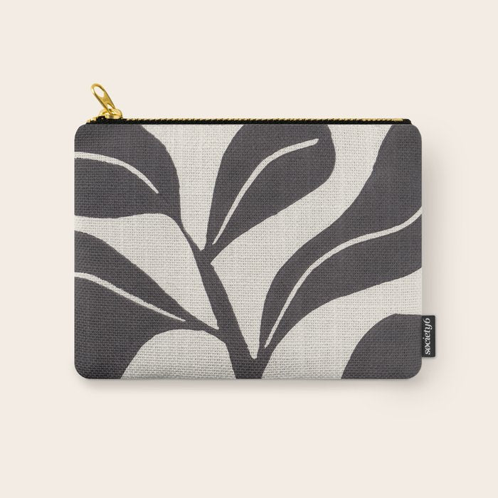 Linocut Houseplant #4 Carry All Pouch Gallery Image 1