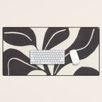 Linocut Houseplant #4 Desk Mat Gallery Image 1
