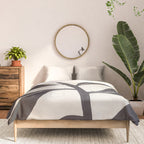 Linocut Houseplant #4 Comforter Gallery Image 3