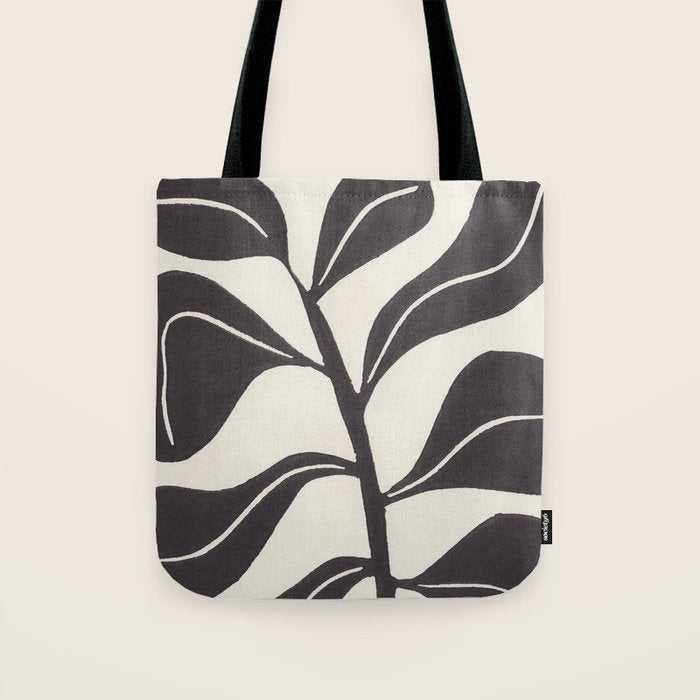 Linocut Houseplant #4 Tote Bag Gallery Image 1