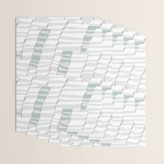 City life always up soft grey Wrapping Paper Gallery Image 3