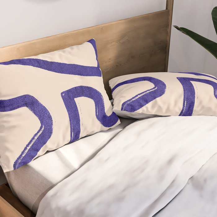 Abstract line art 104 Pillow Sham Gallery Image 2