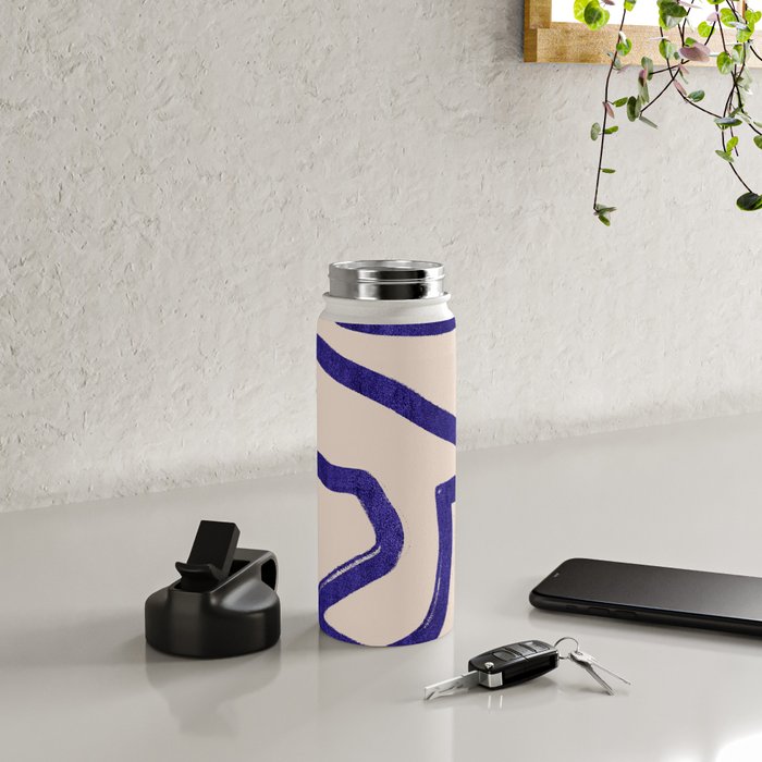 Abstract line art 104 Water Bottle Gallery Image 4