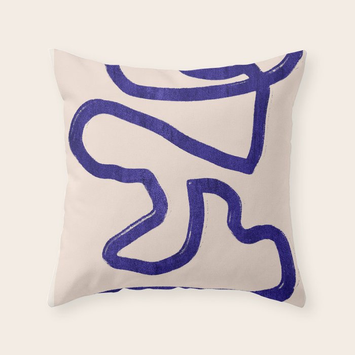Abstract line art 104 Throw Pillow Gallery Image 1
