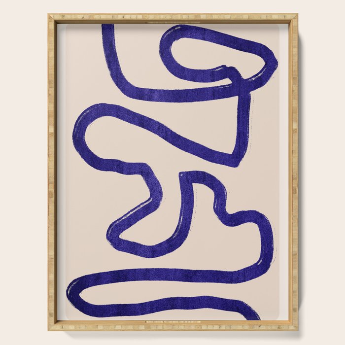 Abstract line art 104 Serving Tray Gallery Image 1