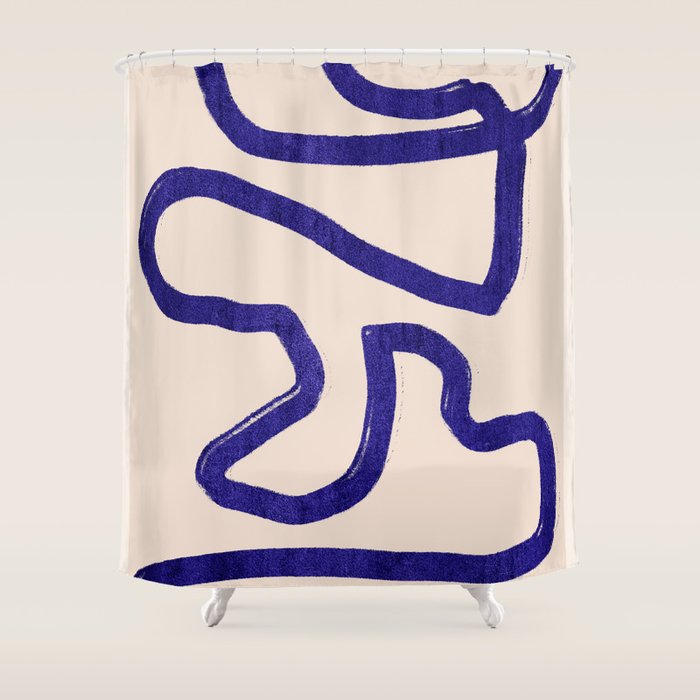 Abstract line art 104 Shower Curtain Gallery Image 1