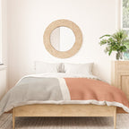 Terracotta Beige Tan Bold Lines Artwork Duvet Cover Gallery Image 3