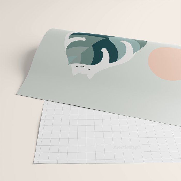 Cat and Plant 38 Wrapping Paper Gallery Image 2