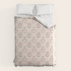 Dusty Rose Classic Floral Comforter Gallery Image 6
