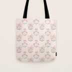 Dusty Rose Classic Floral Tote Bag Gallery Image 1