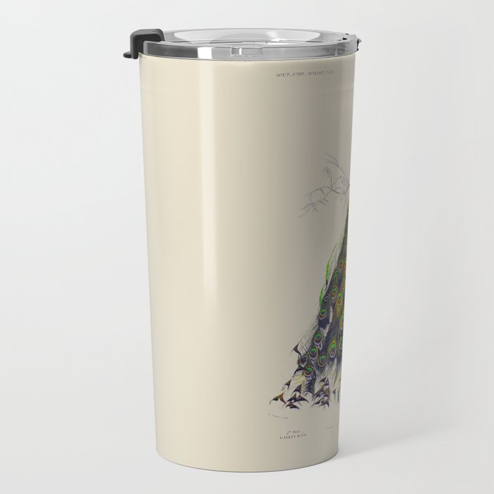 Vintage Peacock Travel Mug Gallery Image 3