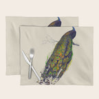 Vintage Peacock Placemat Gallery Image 1