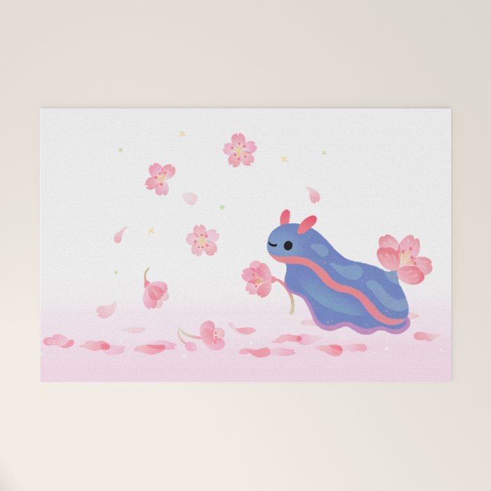 Cherry blossom slug Welcome Mat Gallery Image 1