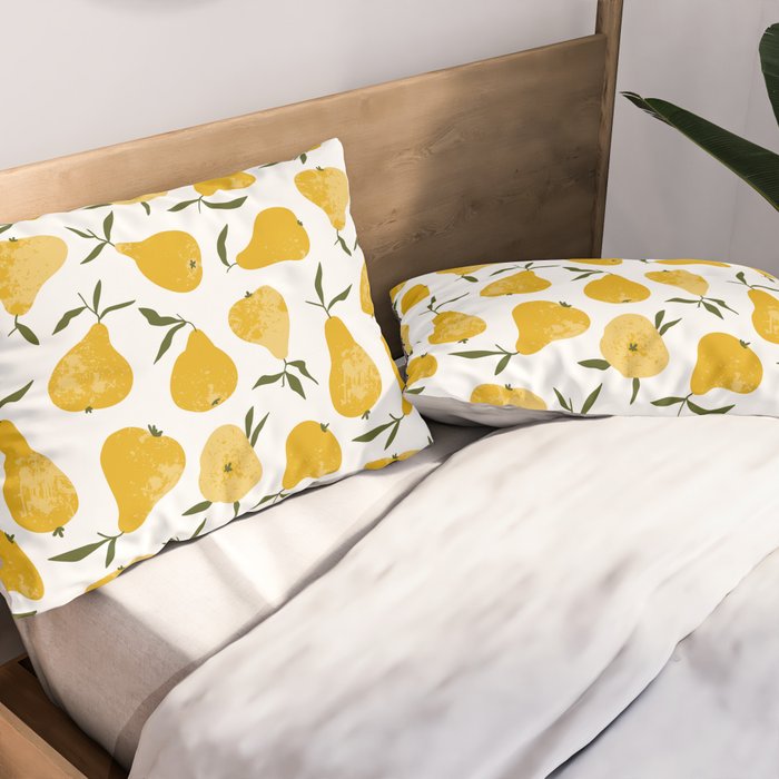 Yellow pear Pillow Sham Gallery Image 2
