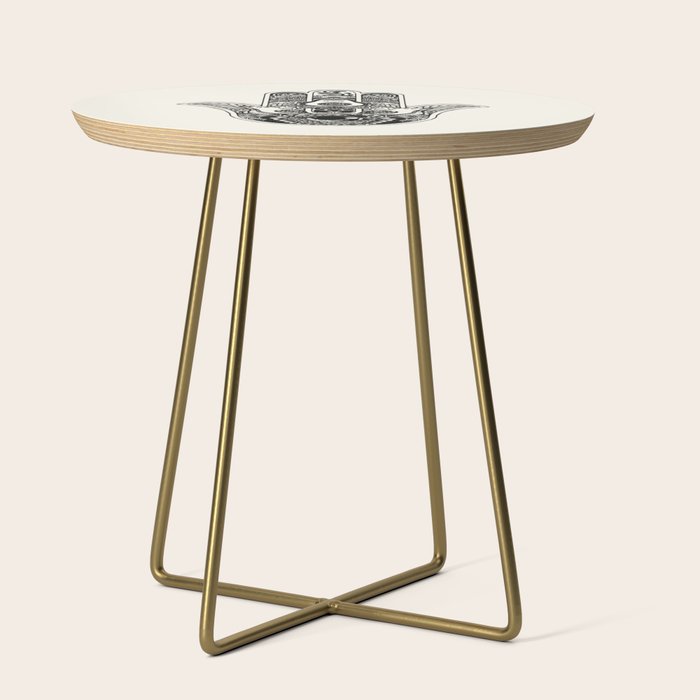 Hamsa Hand Avocado Side Table Gallery Image 1