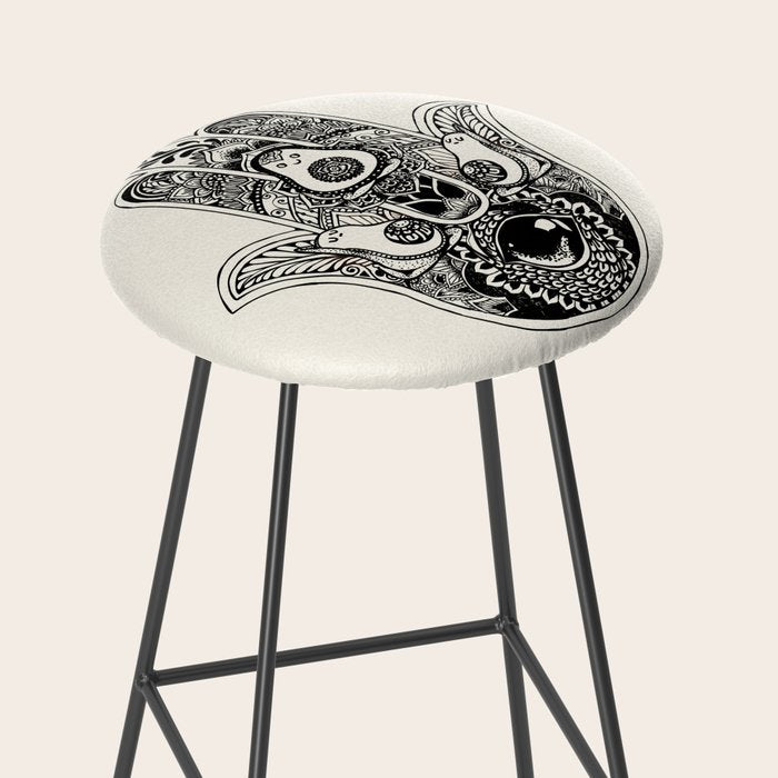 Hamsa Hand Avocado Stool Gallery Image 2