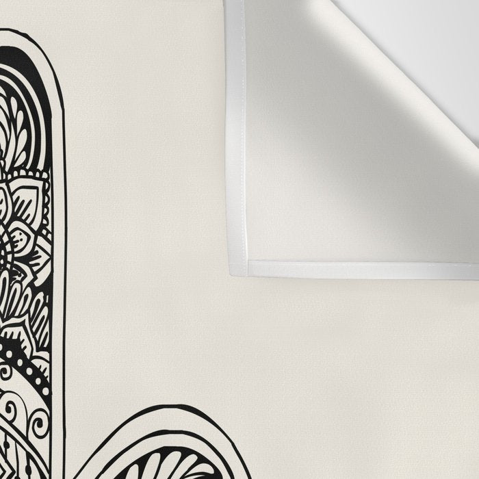 Hamsa Hand Avocado Wall Tapestry Gallery Image 3