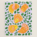 Art Deco Shells in Gold & Orange Jigsaw Puzzle Gallery Image 1