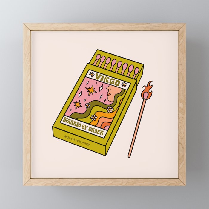 Virgo Matchbox Mini Art Print Gallery Image 1