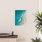 Surfers in Blue Waves Poster Gallery Image 2
