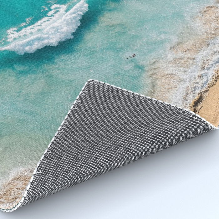 Surfers in Blue Waves Rug Gallery Image 4