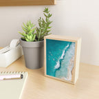 Surfers in Blue Waves Mini Art Print Gallery Image 2