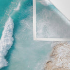 Surfers in Blue Waves Wall Tapestry Gallery Image 3