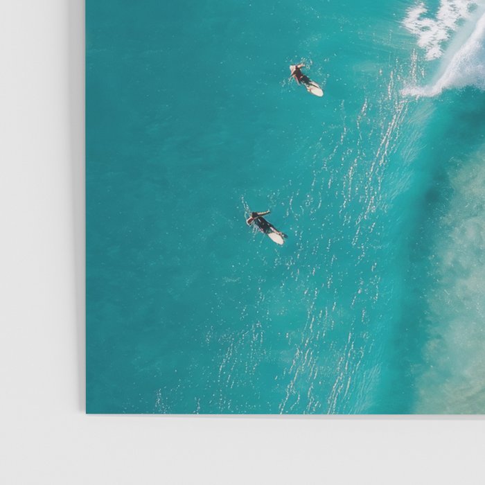 Surfers in Blue Waves Poster Gallery Image 3